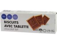 Biscuit avec tablette chocolat au lait Tous les jours - 150 g   
